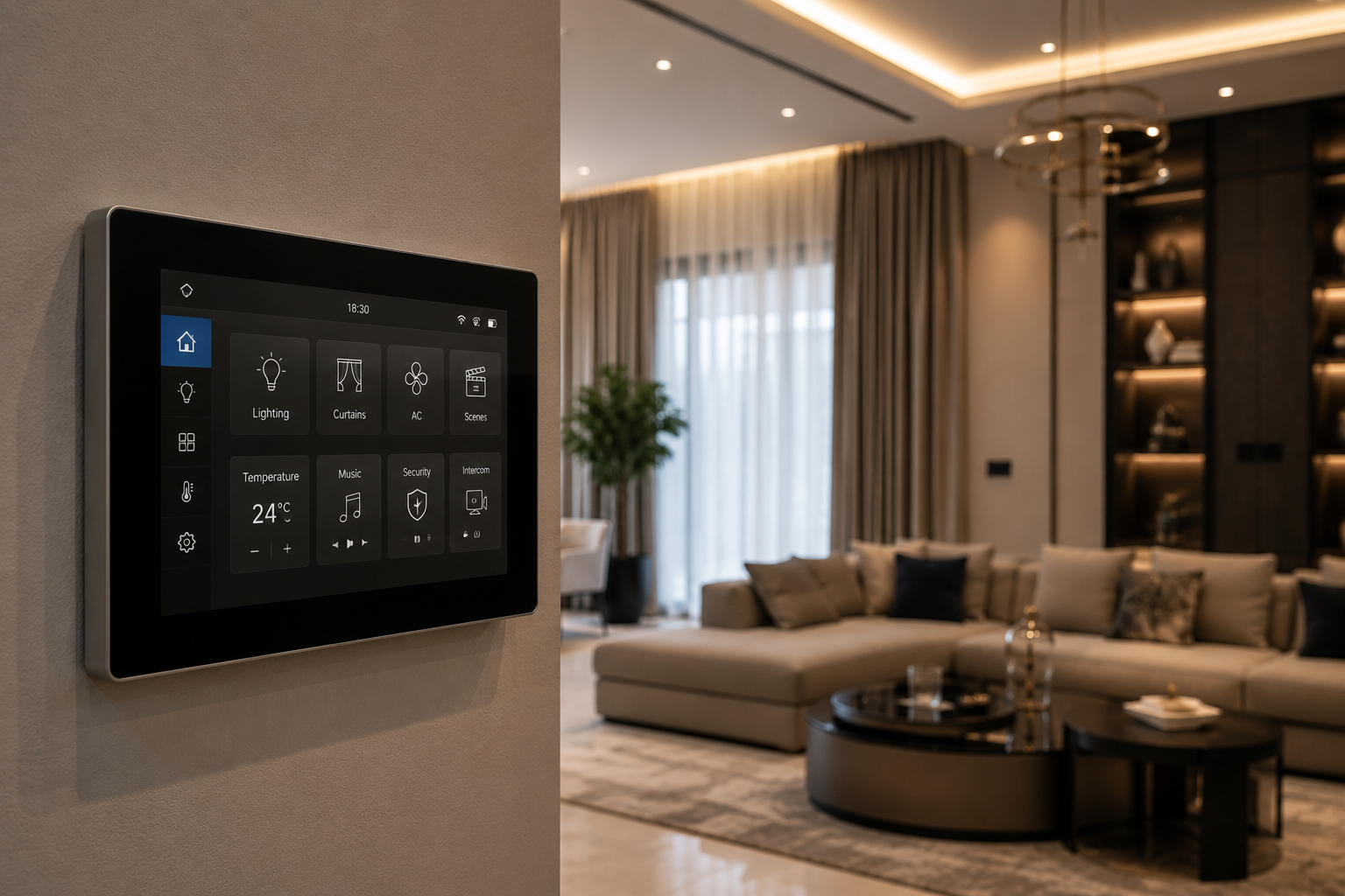 Home automation control panel